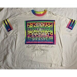 VTG Brasil Rio De Janeiro Size L Short Sleeve t-shirt